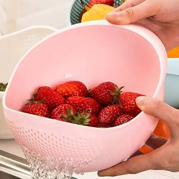 [Hot ]Rice Drain Basket Rice Filter Fruit And Vegetable Drain Sieve Kitchen Supplies Small Tools Multi-Purpose Christmas Kitchen Essentials